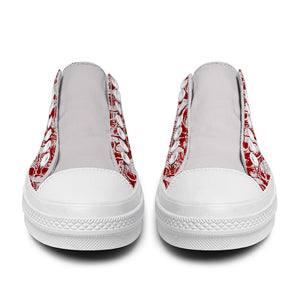 Resalta tu estilo con las zapatillas bajas de lona Skeleton para hombre y mujer