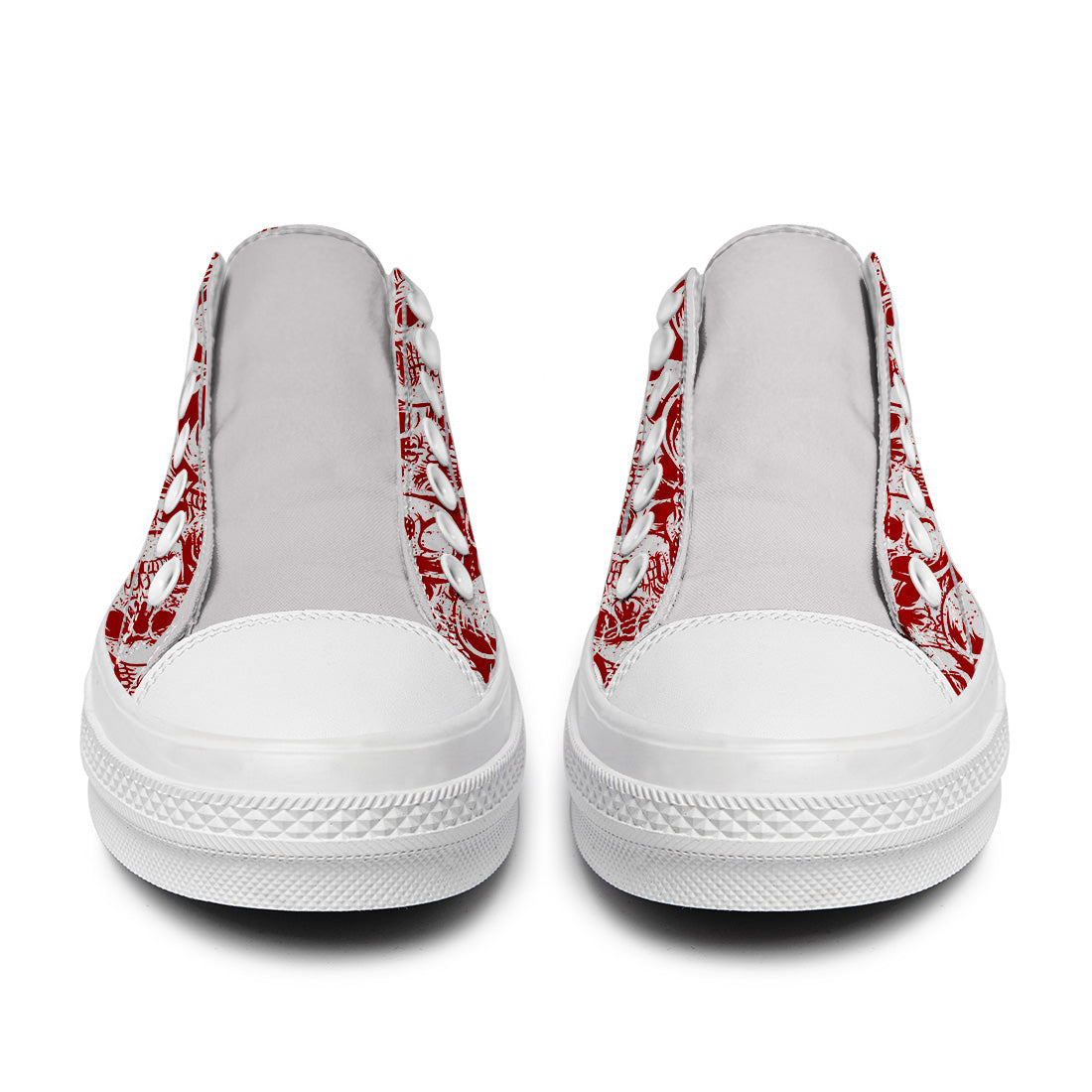 Resalta tu estilo con las zapatillas bajas de lona Skeleton para hombre y mujer