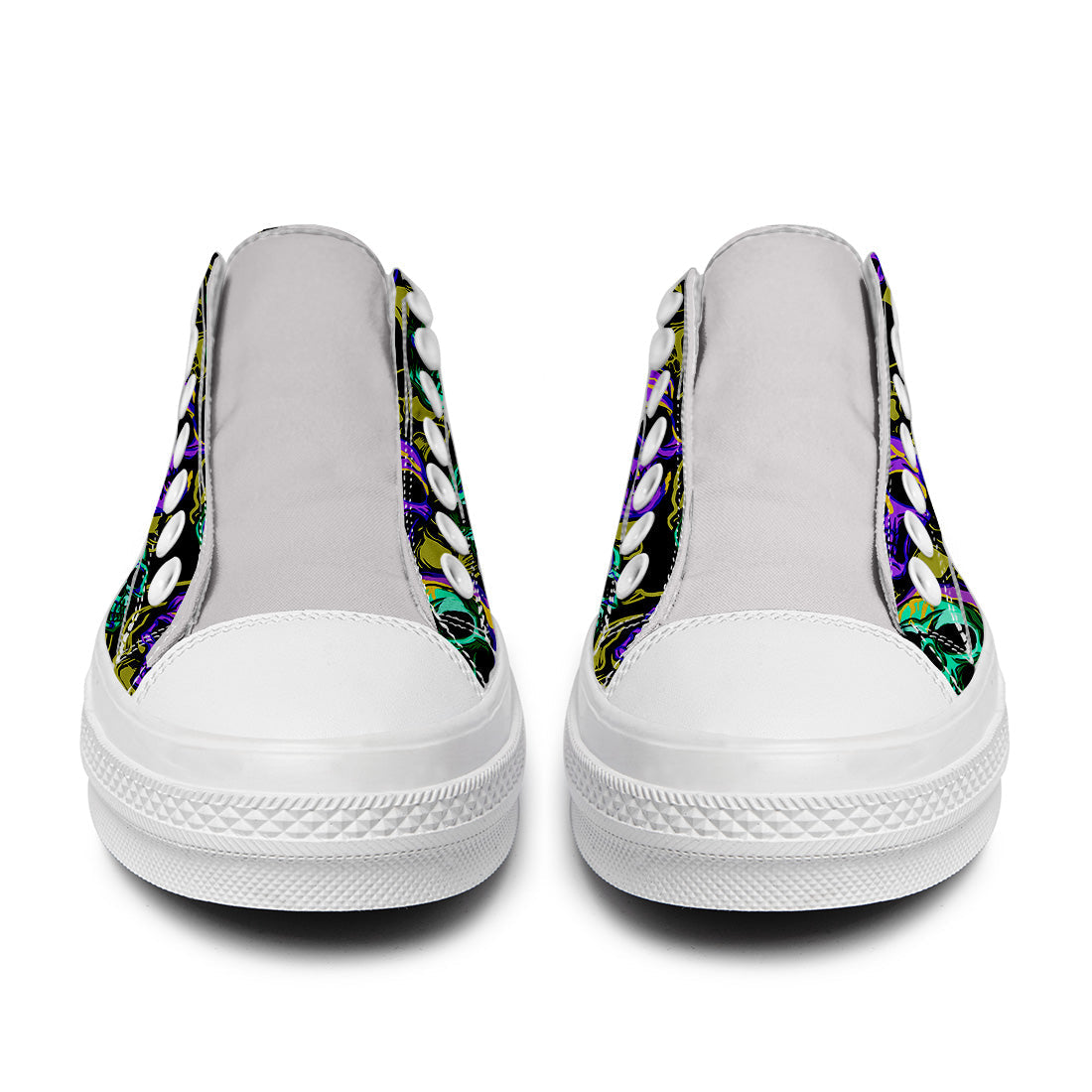 Resalta tu estilo con las zapatillas bajas de lona Skeleton para hombre y mujer