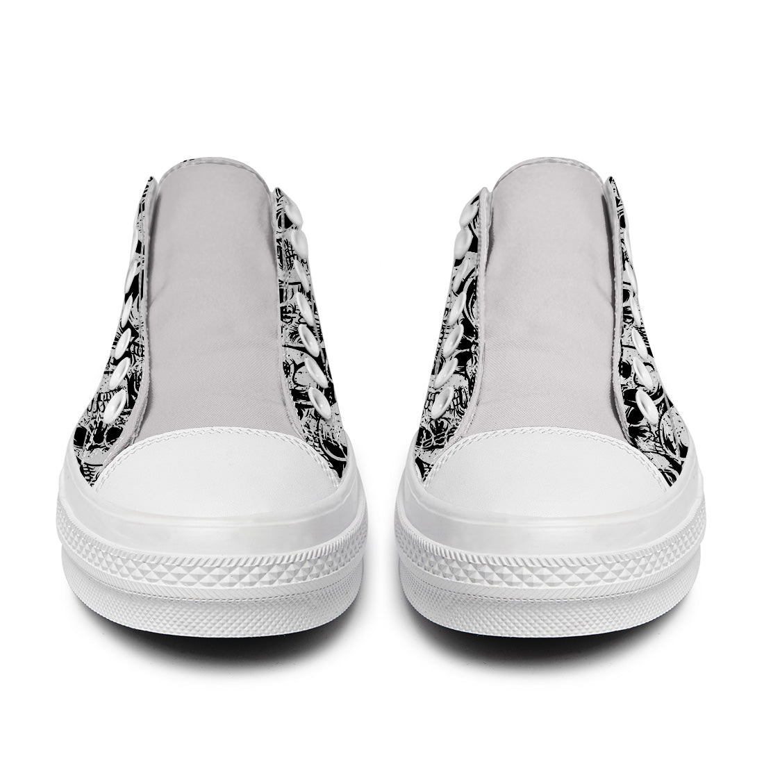 Resalta tu estilo con las zapatillas bajas de lona Skeleton para hombre y mujer