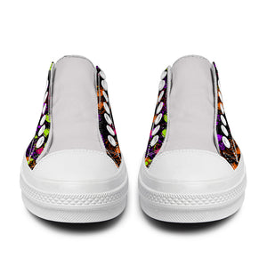 Resalta tu estilo con las zapatillas bajas de lona Skeleton para hombre y mujer