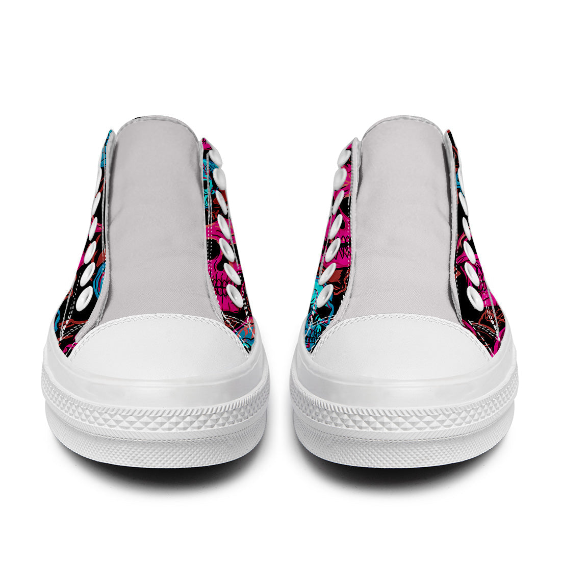 Resalta tu estilo con las zapatillas bajas de lona Skeleton para hombre y mujer