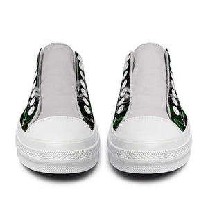 Resalta tu estilo con las zapatillas bajas de lona Skeleton para hombre y mujer