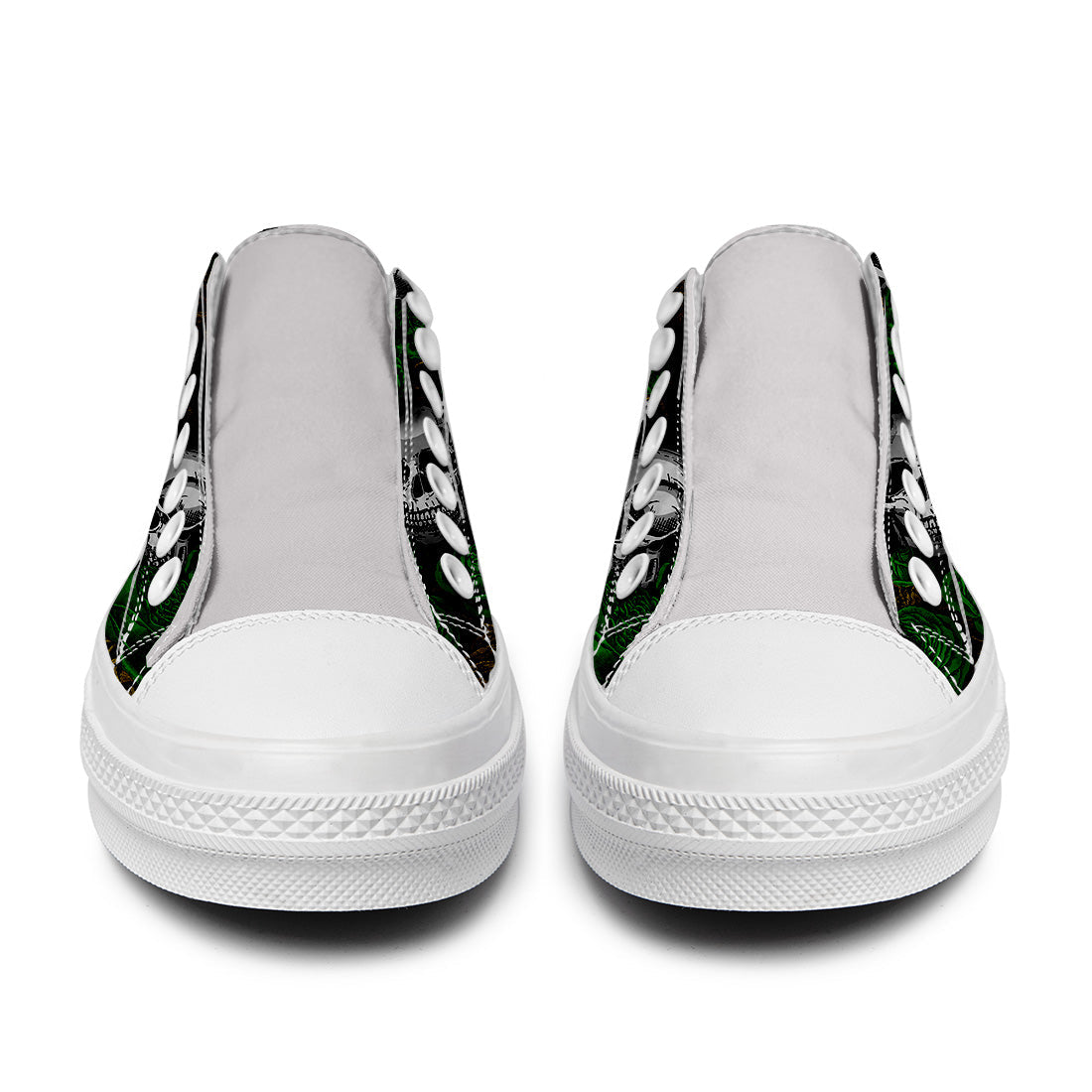 Resalta tu estilo con las zapatillas bajas de lona Skeleton para hombre y mujer