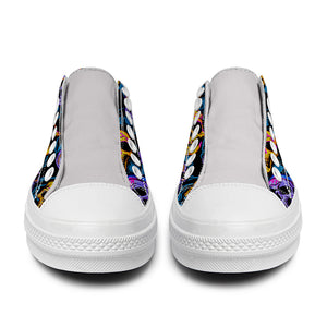 Resalta tu estilo con las zapatillas bajas de lona Skeleton para hombre y mujer