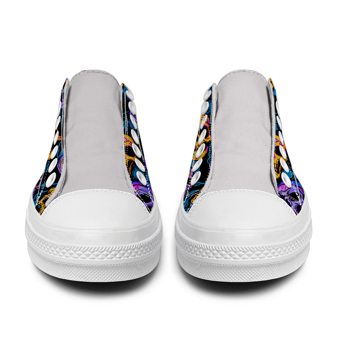 Resalta tu estilo con las zapatillas bajas de lona Skeleton para hombre y mujer