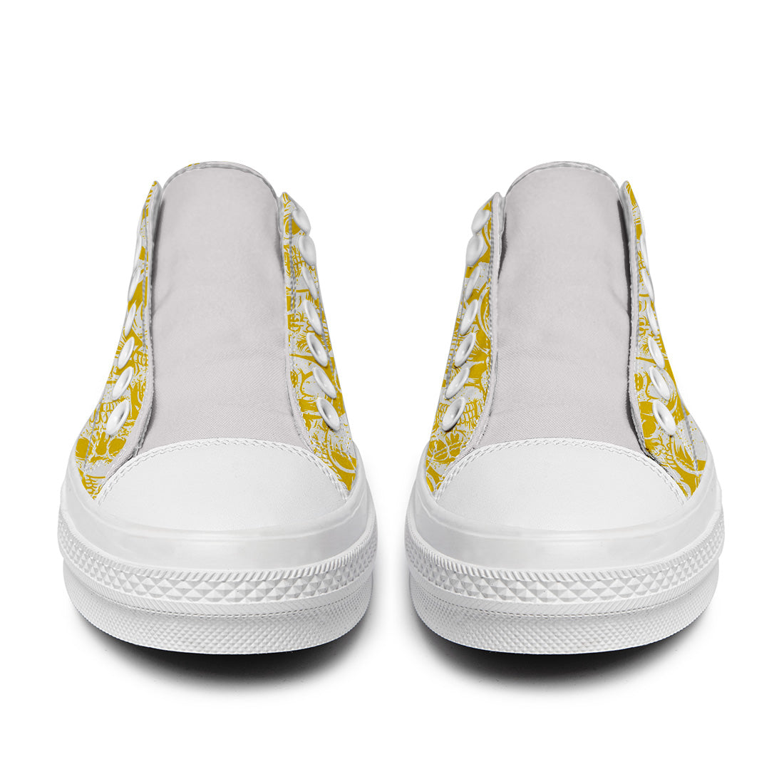Resalta tu estilo con las zapatillas bajas de lona Skeleton para hombre y mujer