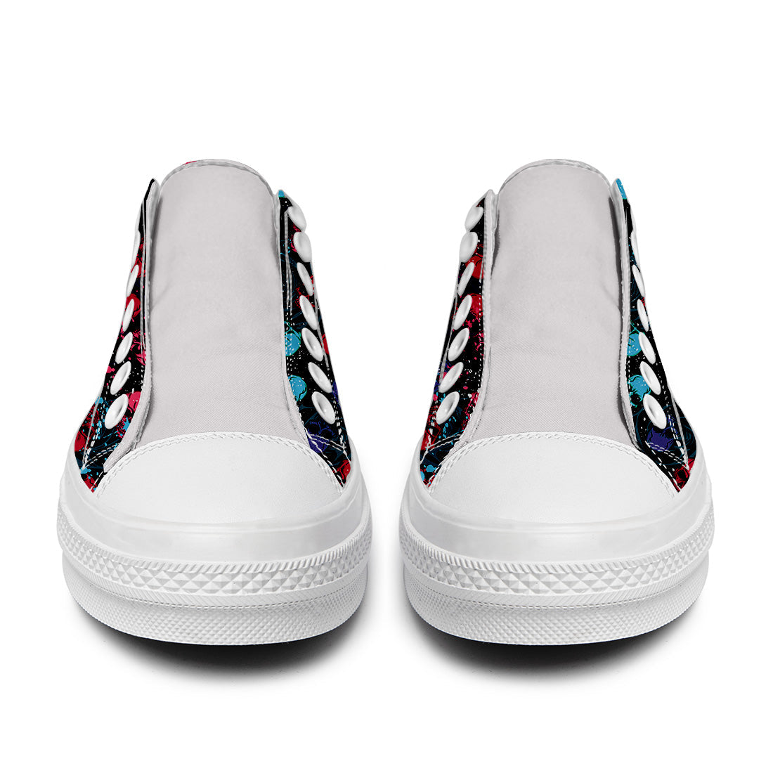 Resalta tu estilo con las zapatillas bajas de lona Skeleton para hombre y mujer