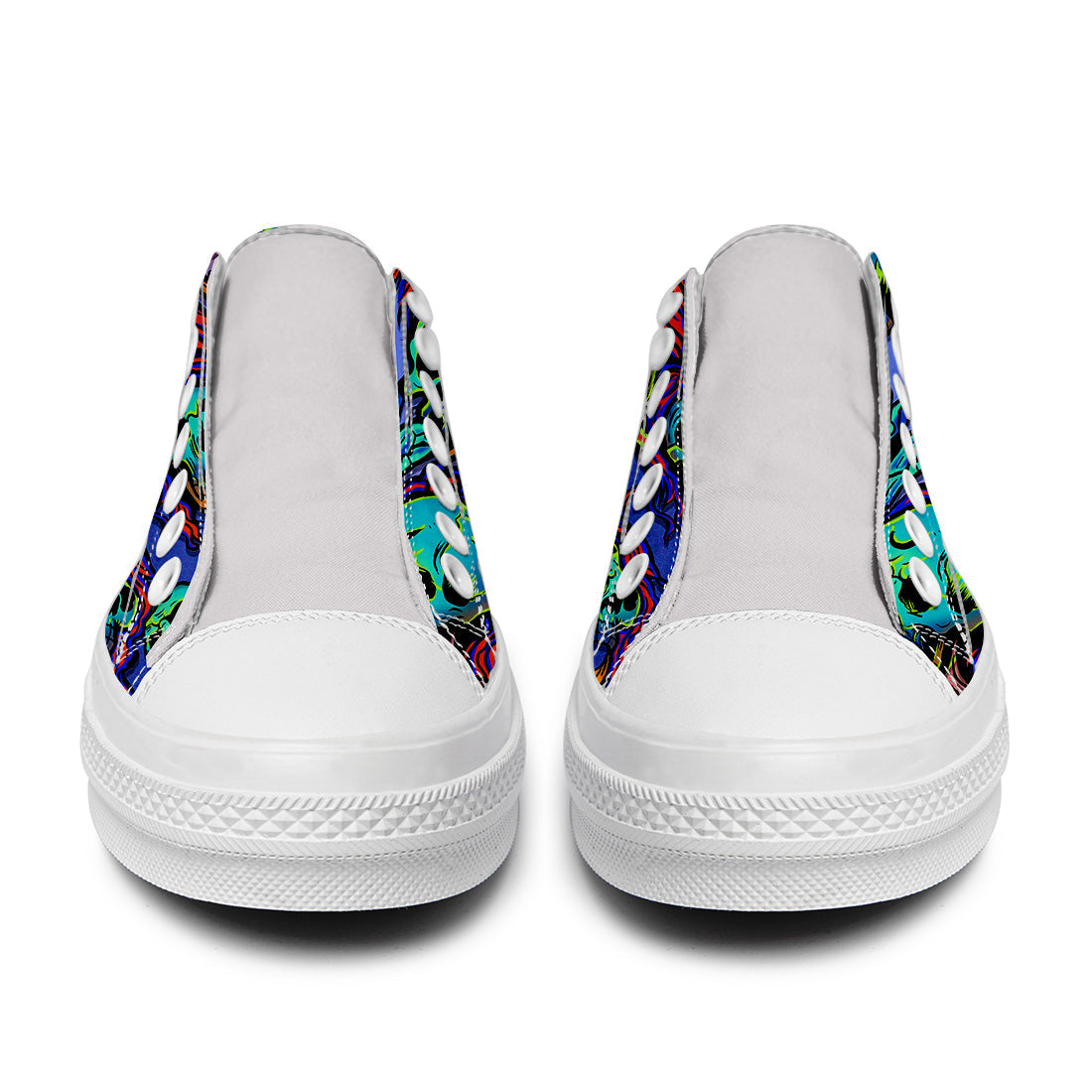 Resalta tu estilo con las zapatillas bajas de lona Skeleton para hombre y mujer