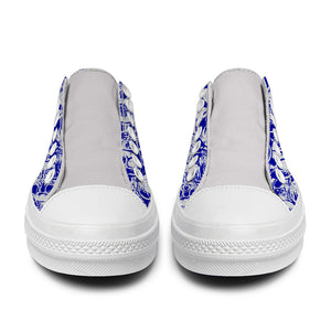 Resalta tu estilo con las zapatillas bajas de lona Skeleton para hombre y mujer
