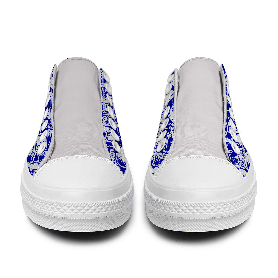 Resalta tu estilo con las zapatillas bajas de lona Skeleton para hombre y mujer
