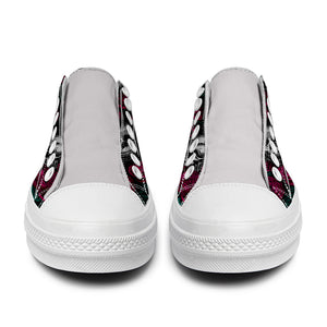 Resalta tu estilo con las zapatillas bajas de lona Skeleton para hombre y mujer