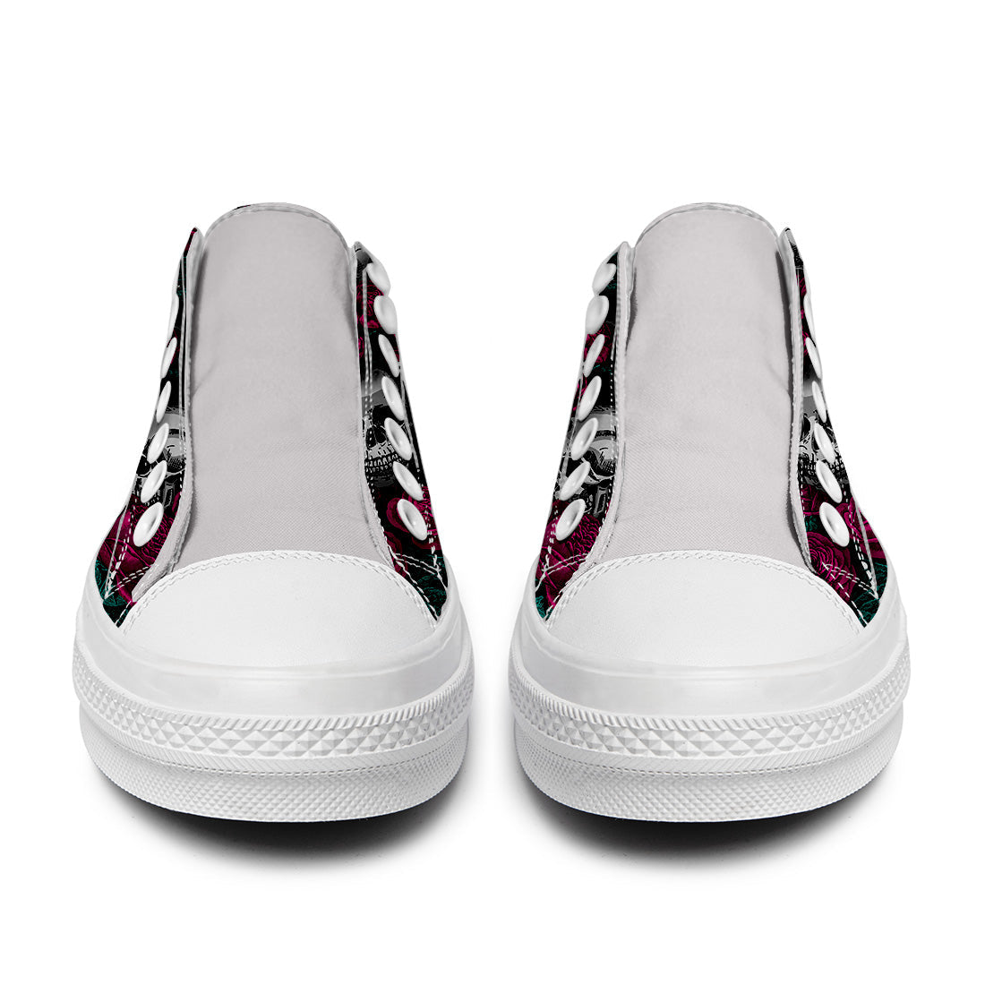 Resalta tu estilo con las zapatillas bajas de lona Skeleton para hombre y mujer
