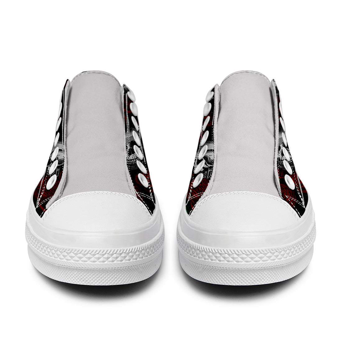 Resalta tu estilo con las zapatillas bajas de lona Skeleton para hombre y mujer
