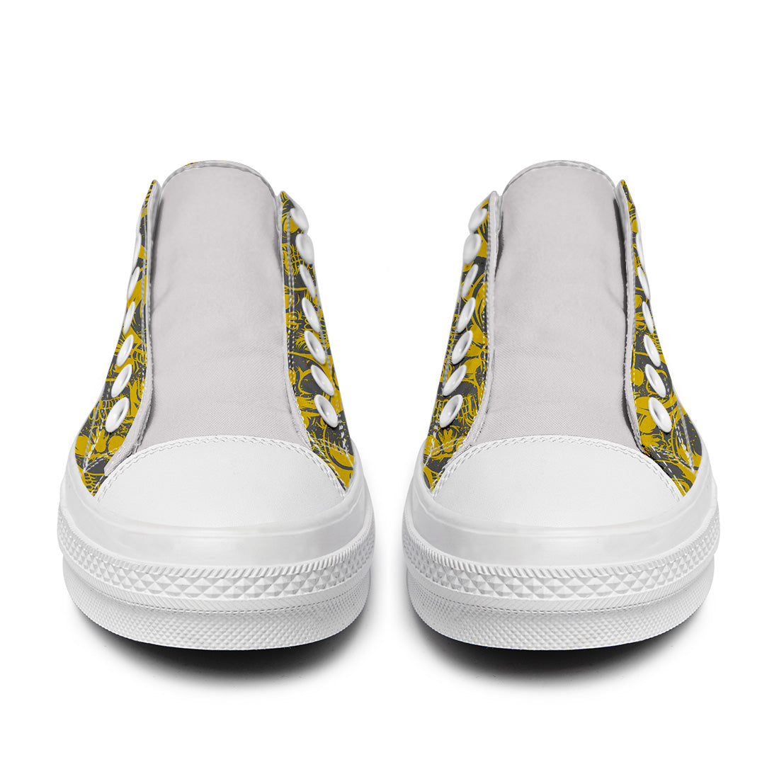 Resalta tu estilo con las zapatillas bajas de lona Skeleton para hombre y mujer