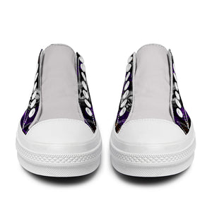 Resalta tu estilo con las zapatillas bajas de lona Skeleton para hombre y mujer