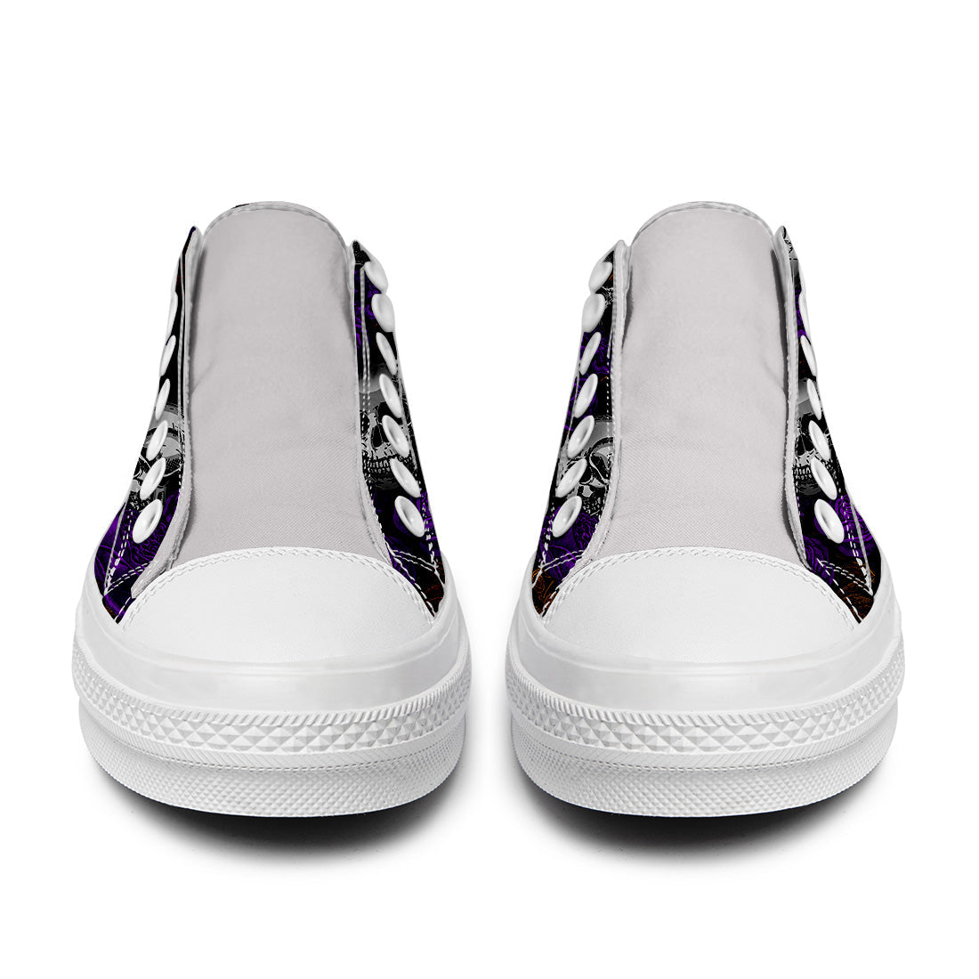 Resalta tu estilo con las zapatillas bajas de lona Skeleton para hombre y mujer