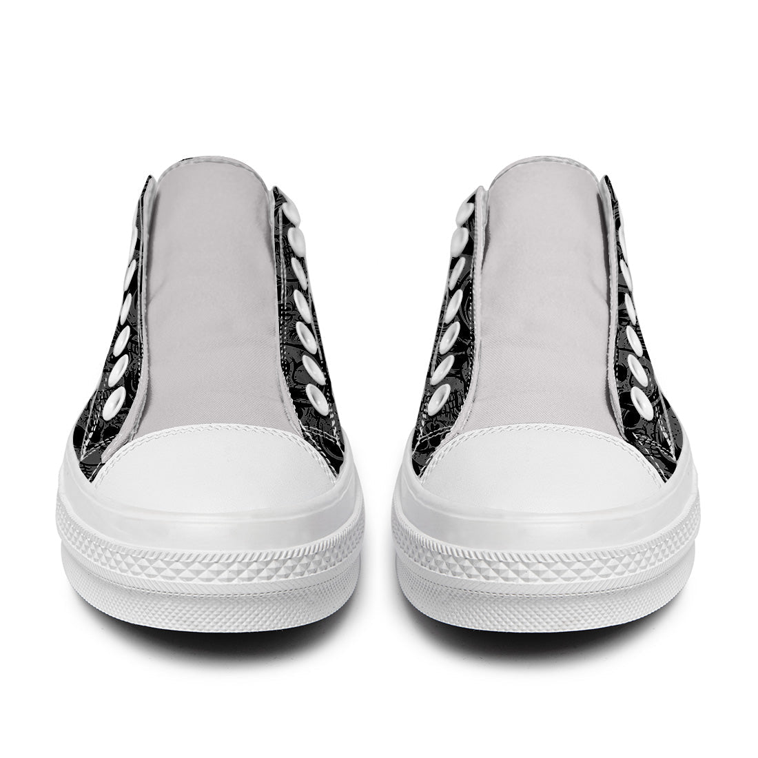 Resalta tu estilo con las zapatillas bajas de lona Skeleton para hombre y mujer