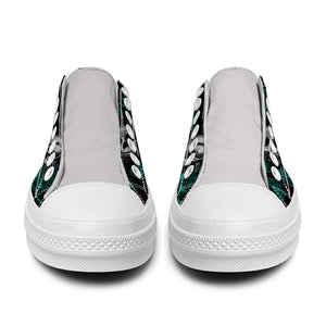 Resalta tu estilo con las zapatillas bajas de lona Skeleton para hombre y mujer