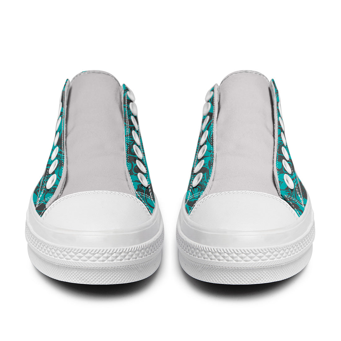Resalta tu estilo con las zapatillas bajas de lona Skeleton para hombre y mujer