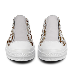 Resalta tu estilo con las zapatillas bajas de lona Skeleton para hombre y mujer