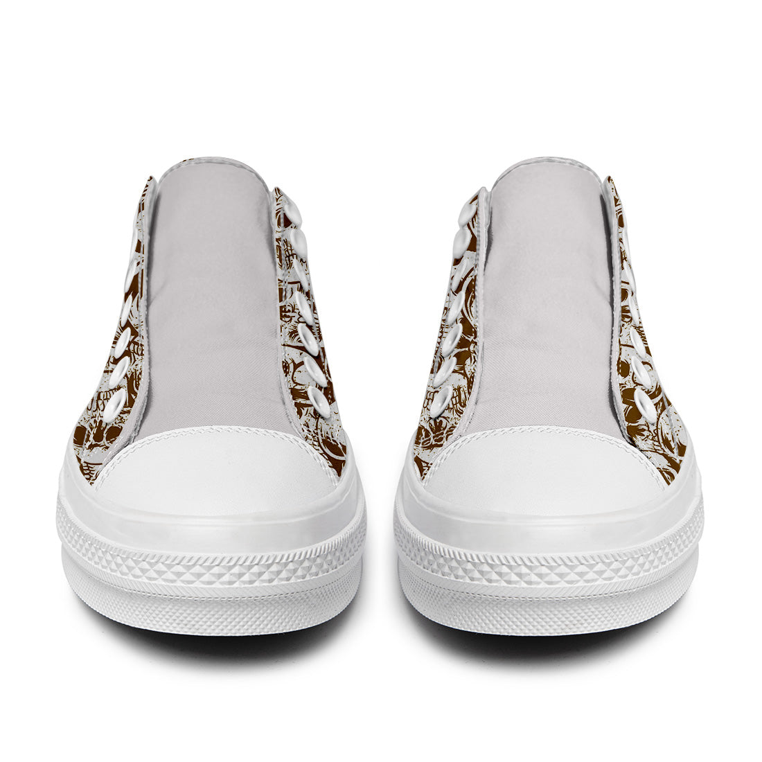 Resalta tu estilo con las zapatillas bajas de lona Skeleton para hombre y mujer