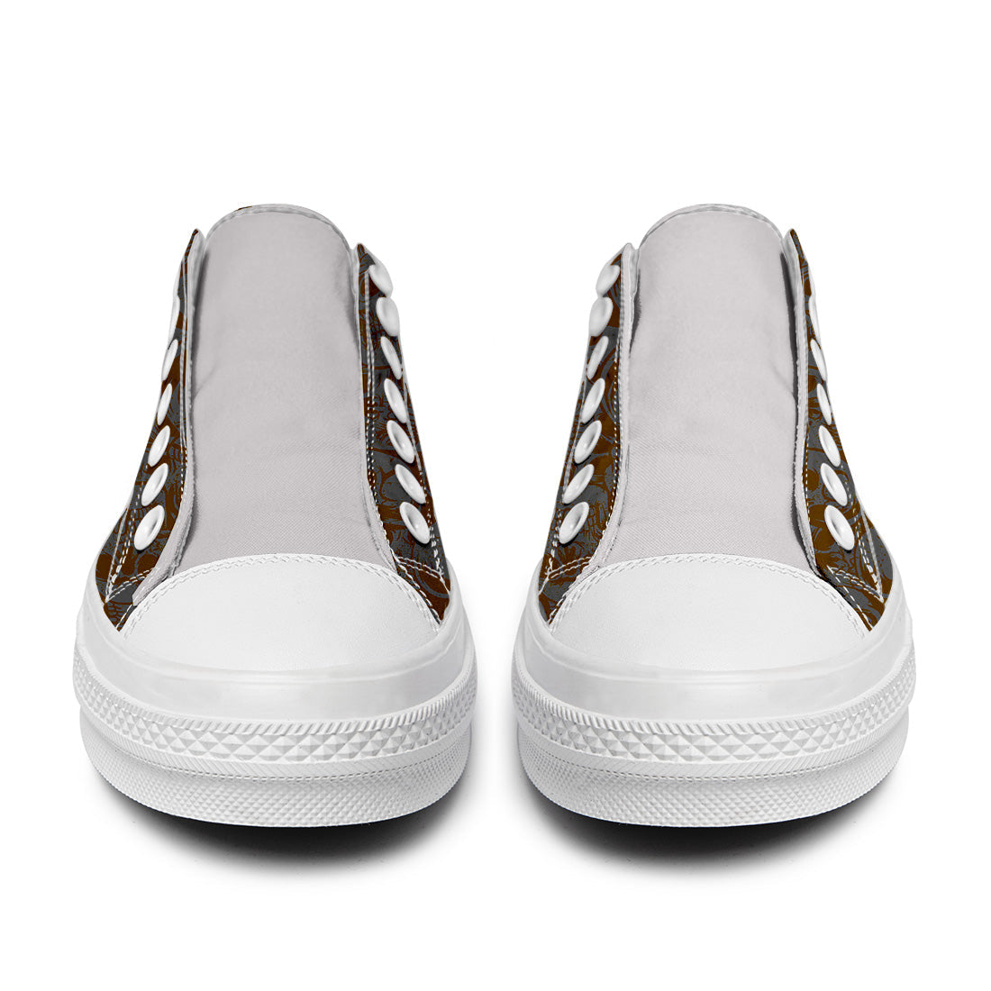 Resalta tu estilo con las zapatillas bajas de lona Skeleton para hombre y mujer