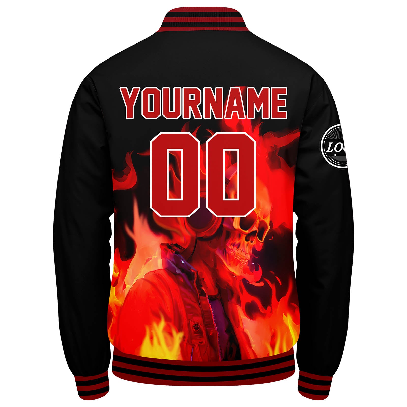 Chaqueta universitaria personalizada estilo Letterman para hombres-mujeres y jóvenes-color negro