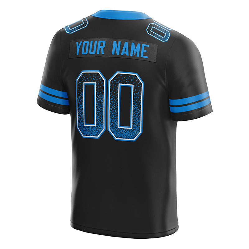custom authentic drift fashion football jersey black-light blue mesh