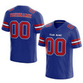 customized  authentic football jersey royal red-white mesh