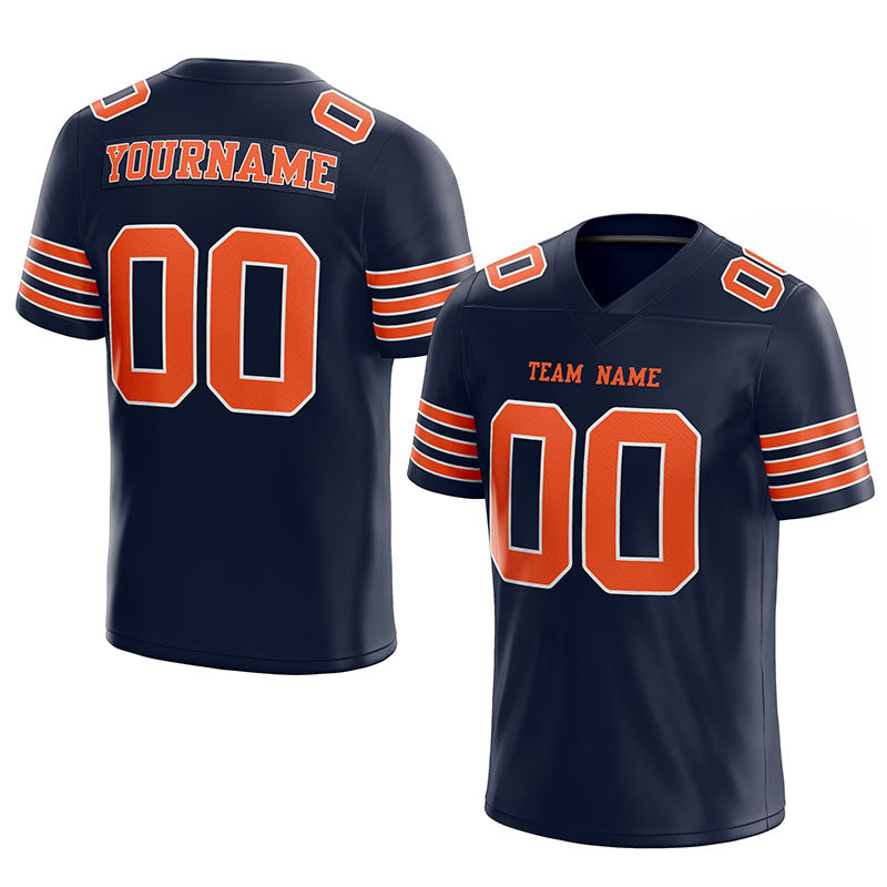 customized  authentic football jersey black gold-white mesh