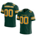 customized  authentic football jersey green yellow-white mesh