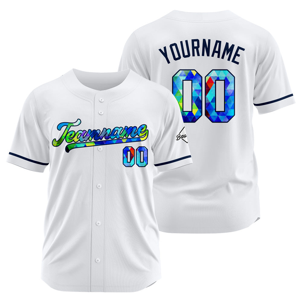 Camiseta de béisbol blanca personalizada con diseño bordado Camisetas de béisbol de hip hop personalizadas