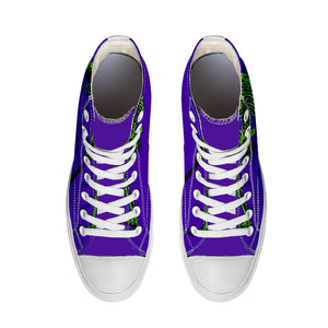Resalta tu estilo con las zapatillas de lona de caña media Skeleton para hombre y mujer
