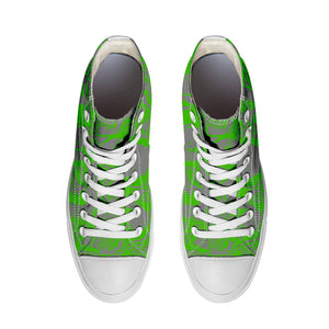 Resalta tu estilo con las zapatillas de lona de caña media Skeleton para hombre y mujer