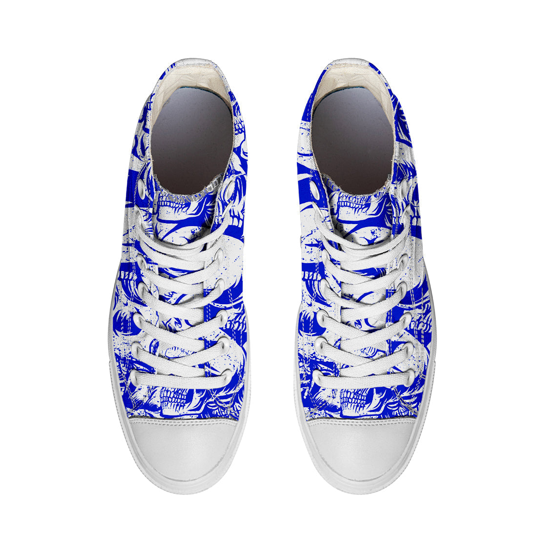 Resalta tu estilo con las zapatillas de lona de caña media Skeleton para hombre y mujer
