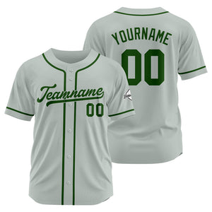 Camiseta de béisbol personalizada con diseño bordado & estilo hip hop & color gris oscuro