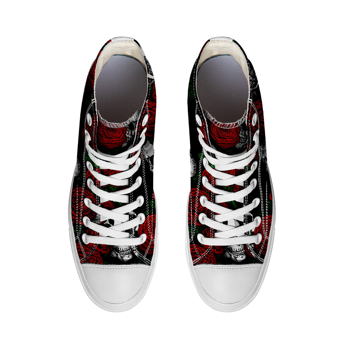 Resalta tu estilo con las zapatillas de lona de caña media Skeleton para hombre y mujer
