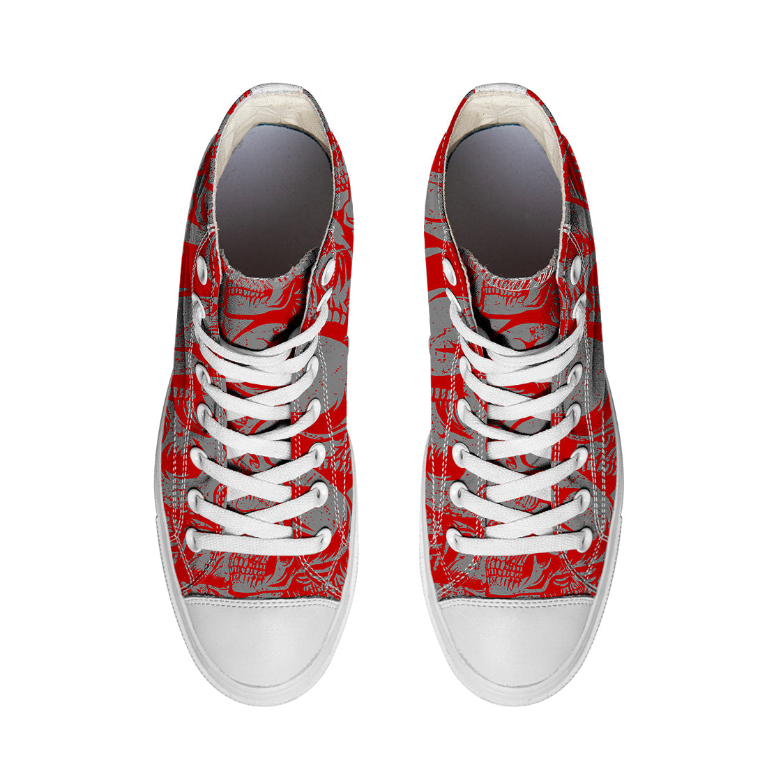 Resalta tu estilo con las zapatillas de lona de caña media Skeleton para hombre y mujer