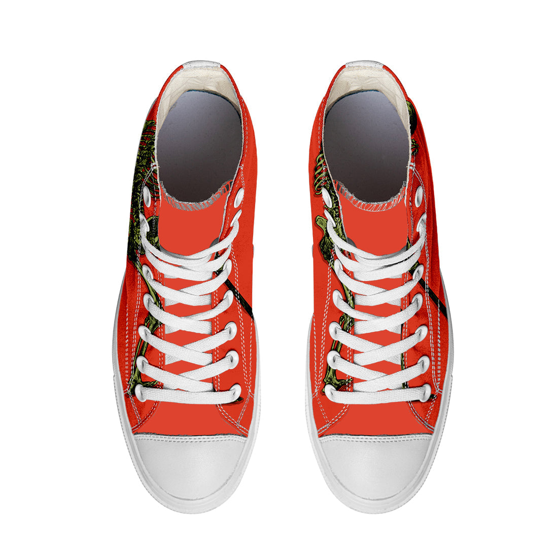 Resalta tu estilo con las zapatillas de lona de caña media Skeleton para hombre y mujer