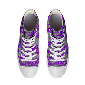 Resalta tu estilo con las zapatillas de lona de caña media Skeleton para hombre y mujer