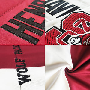 custom authentic split fashion football jersey red-white-royal mesh