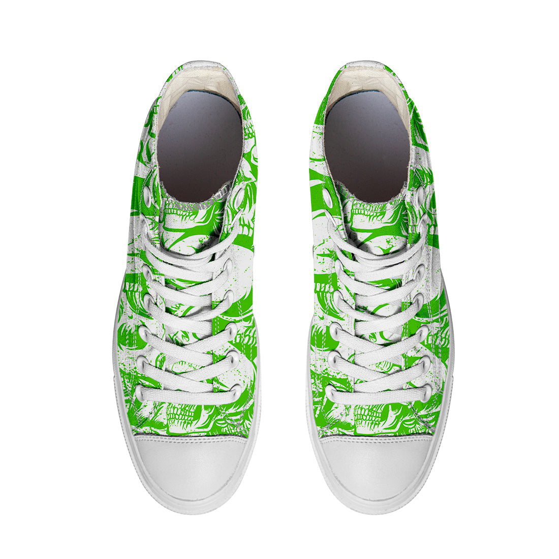 Resalta tu estilo con las zapatillas de lona de caña media Skeleton para hombre y mujer