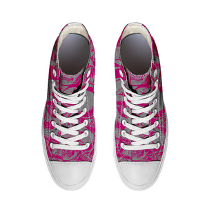Resalta tu estilo con las zapatillas de lona de caña media Skeleton para hombre y mujer