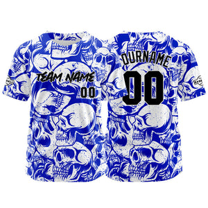 Camiseta de béisbol personalizada para hombres mujeres ni?os y jóvenes equipos con costuras y estampados azul marino y blanco
