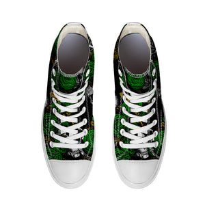 Resalta tu estilo con las zapatillas de lona de caña media Skeleton para hombre y mujer