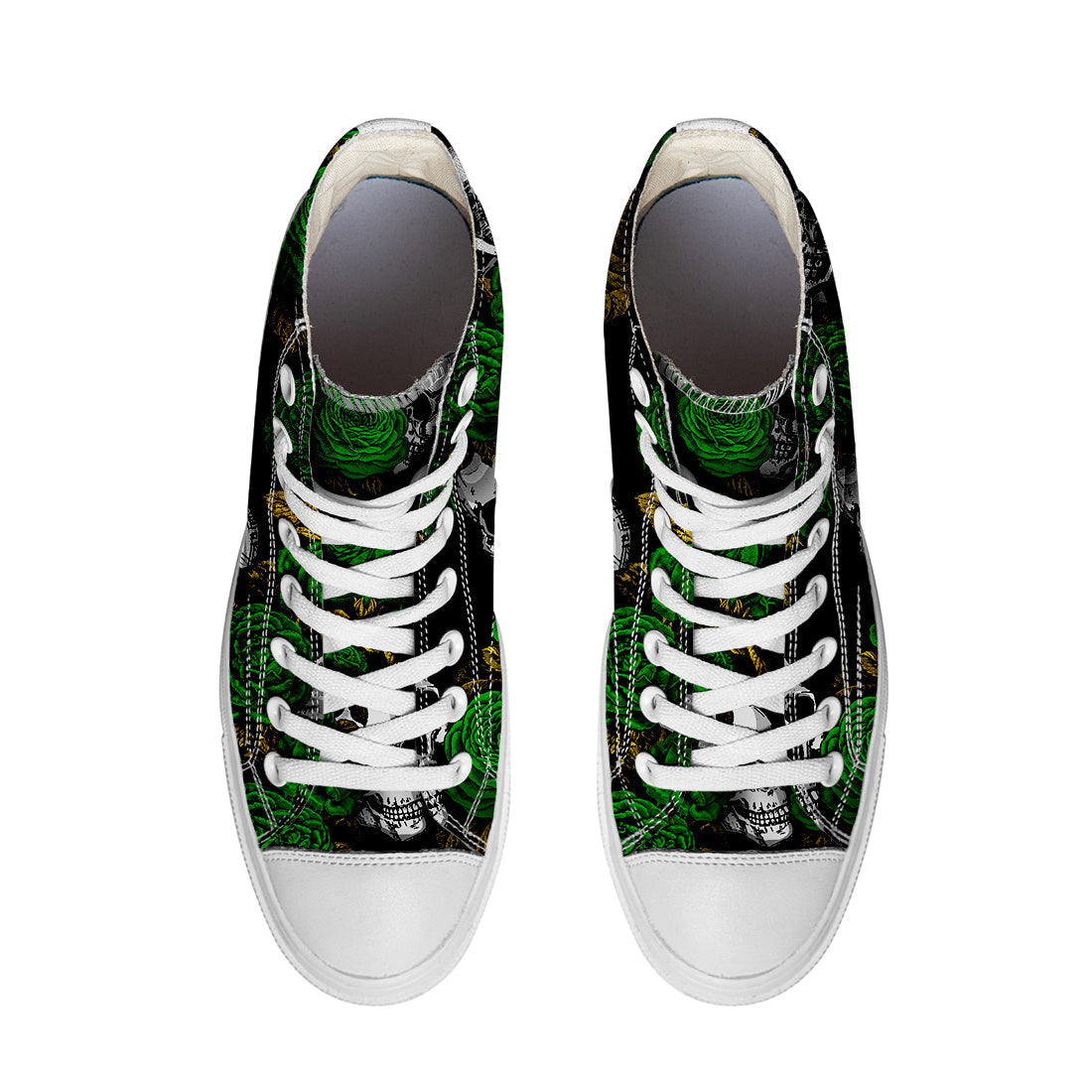 Resalta tu estilo con las zapatillas de lona de caña media Skeleton para hombre y mujer