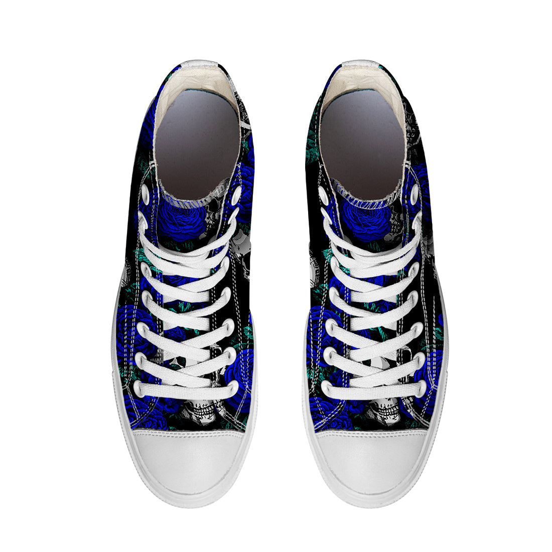 Resalta tu estilo con las zapatillas de lona de caña media Skeleton para hombre y mujer
