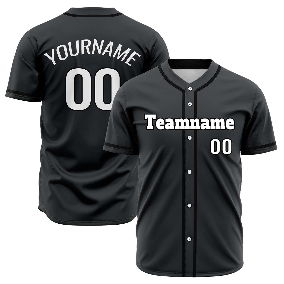 Camisetas de béisbol de hip hop negras personalizadas & cosidas & estampadas y con nombre y número personalizados