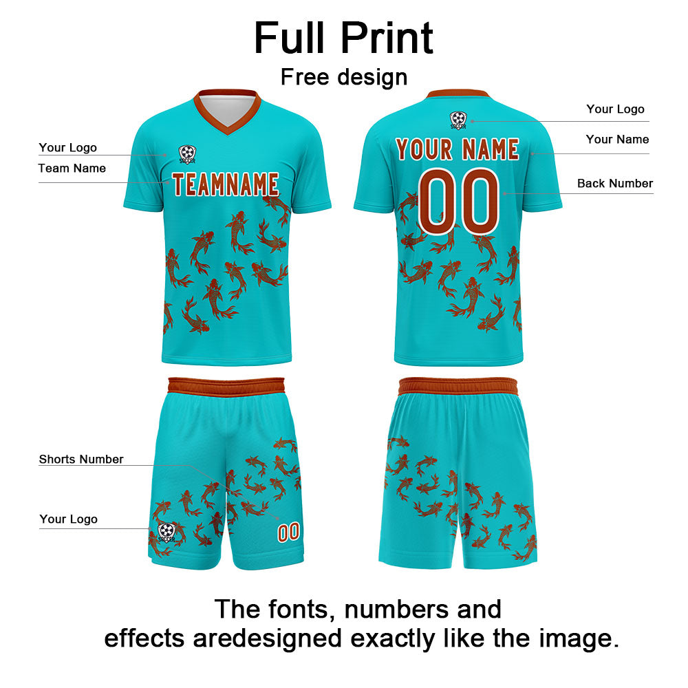 Conjunto personalizado de camiseta de fútbol azul marino para niños y adultos